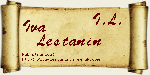 Iva Leštanin vizit kartica